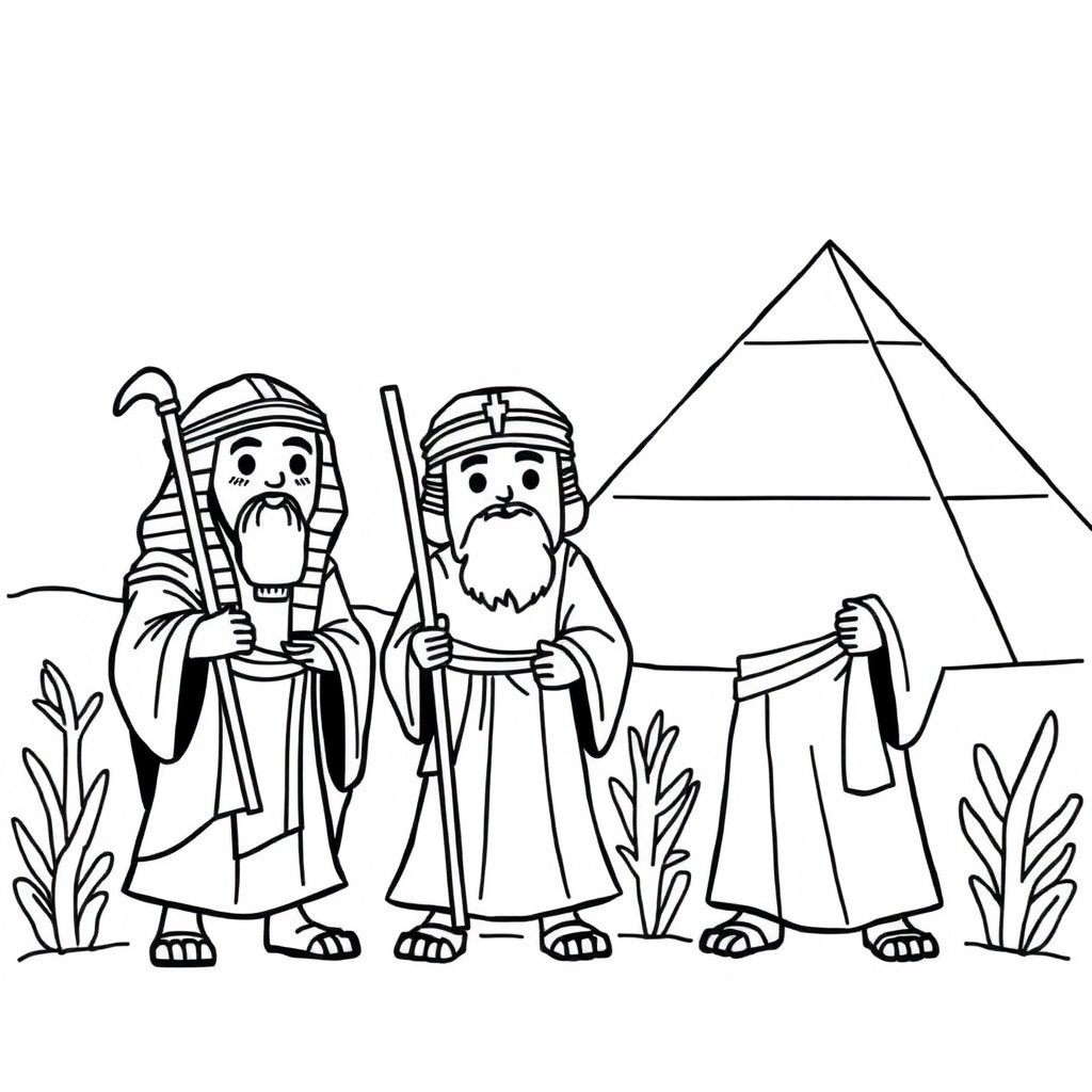 דף צביעה: יציאת מצרים