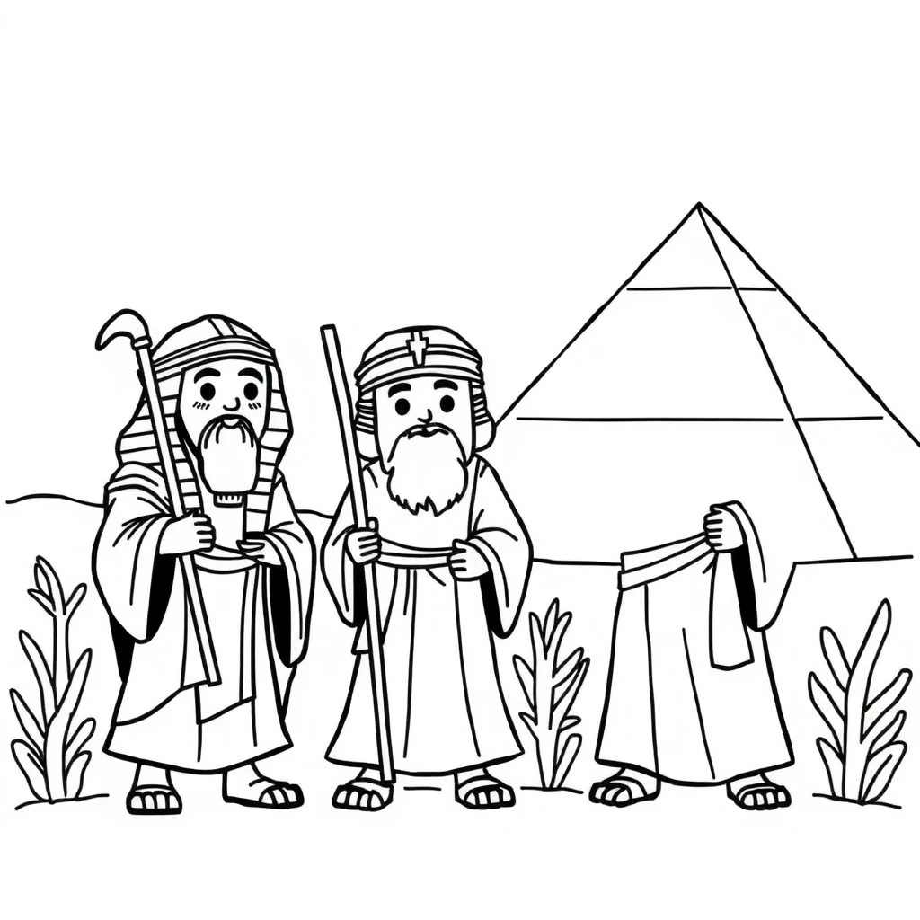 דף צביעה יציאת מצרים להדפסה