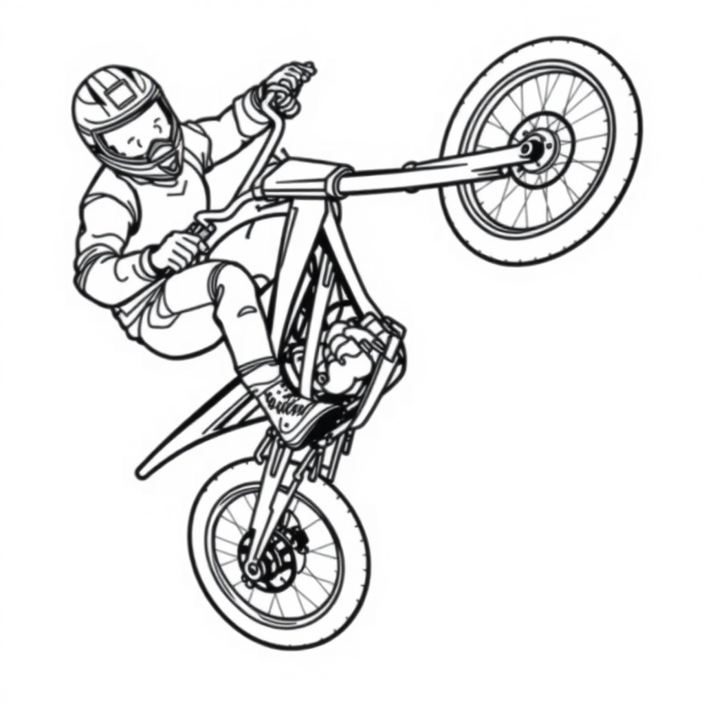 דף צביעה: אופני BMX