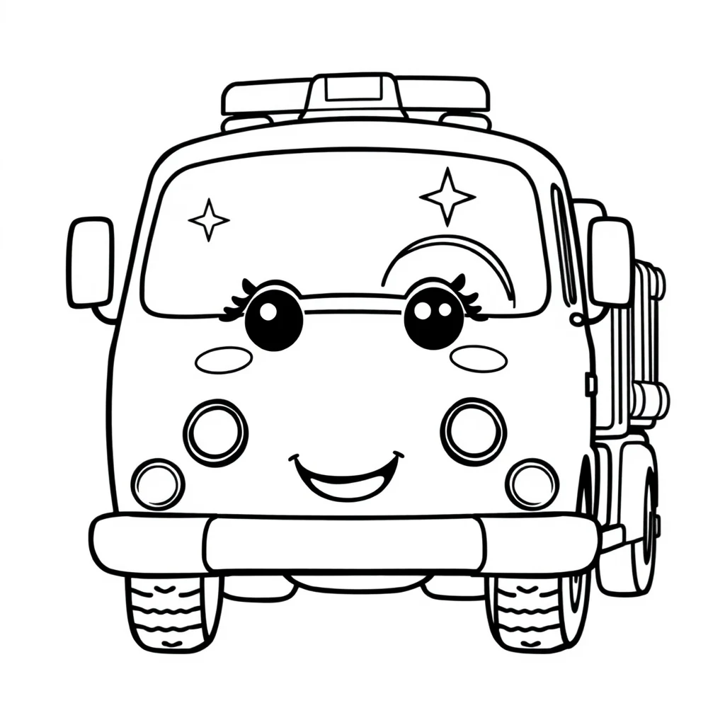 דף צביעה כבאית פעילה להדפסה