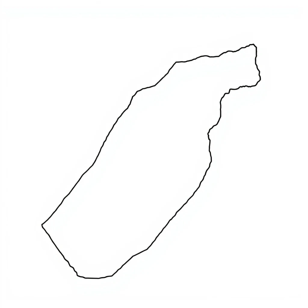 דף צביעה מפה של ישראל להדפסה