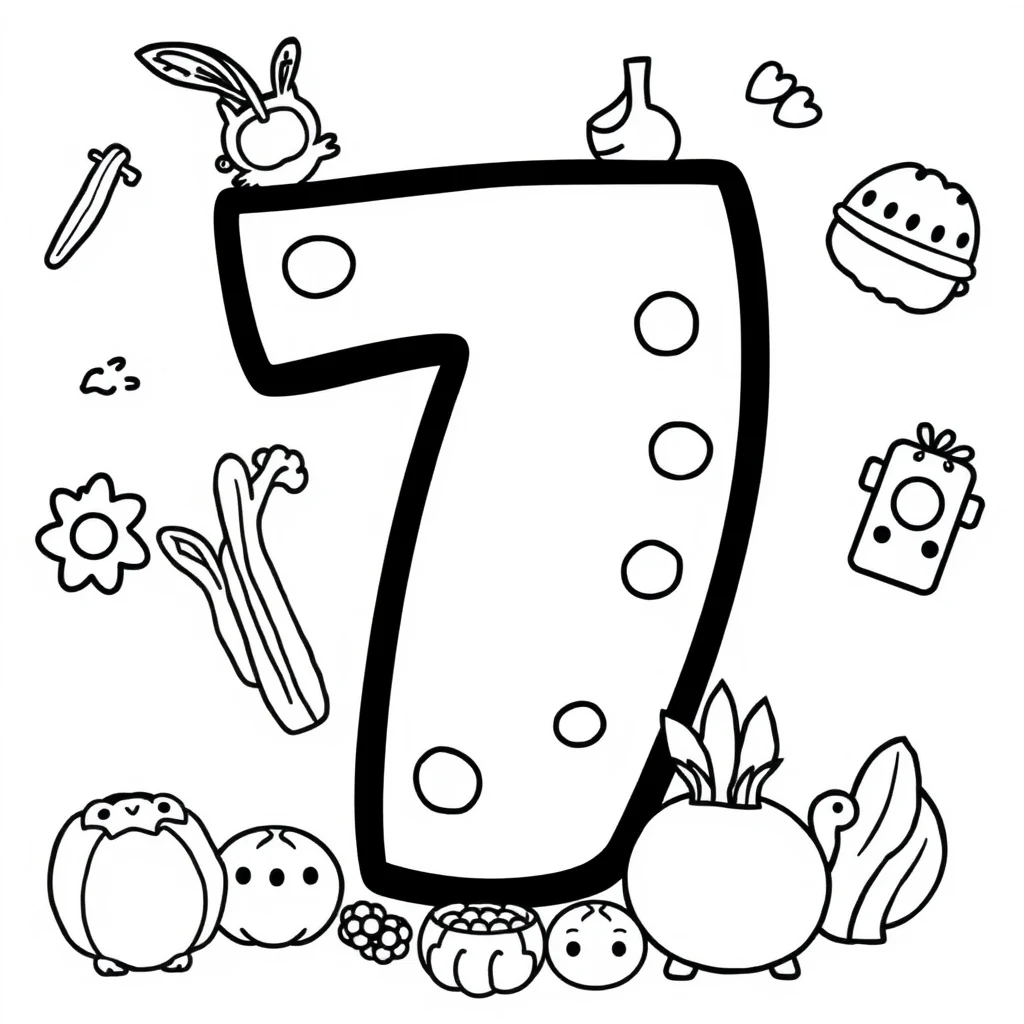 דף צביעה מספר 7 להדפסה
