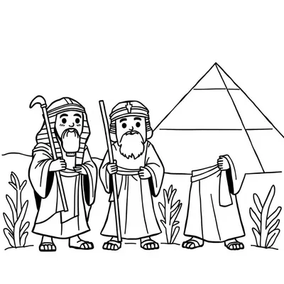 דף צביעה יציאת מצרים להדפסה