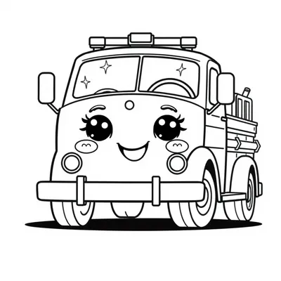 דף צביעה כבאית עתיקה להדפסה