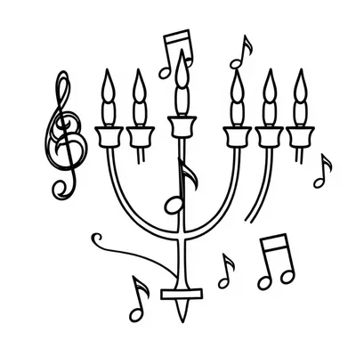 דף צביעה שיר חנוכה להדפסה