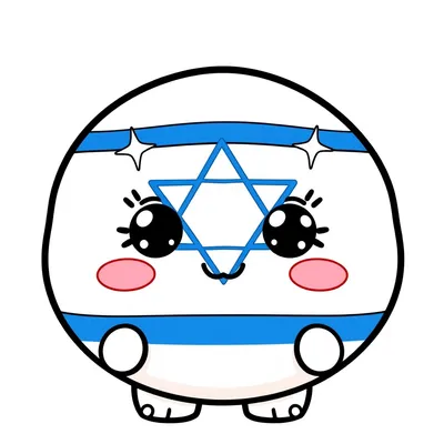 דף צביעה דגל ישראל חמוד להדפסה