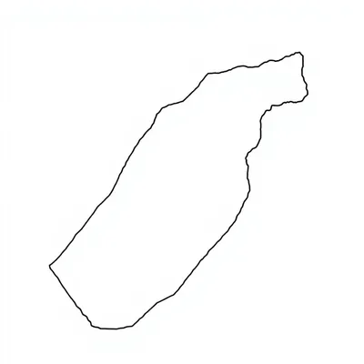 דף צביעה מפה של ישראל להדפסה