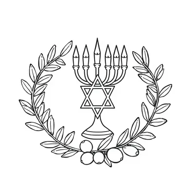 דף צביעה סמל המדינה להדפסה