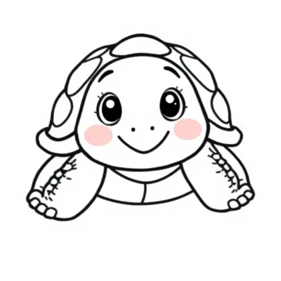 דף צביעה צב ענק להדפסה