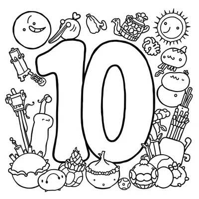 דף צביעה מספר 10 להדפסה