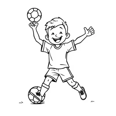 דף צביעה שחקן מאושר להדפסה