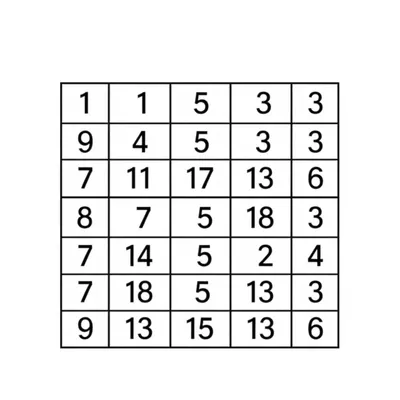 דף צביעה סודוקו ילדים 13 להדפסה