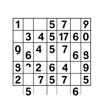 דף צביעה סודוקו ילדים 5 להדפסה