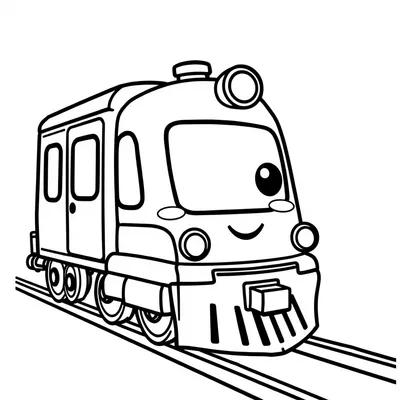 דף צביעה רכבת חשמל להדפסה